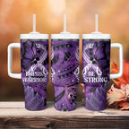 Lupus Awareness Month New Zealand Tumbler With Handle Be Strong Warrior Maori Silver Fern