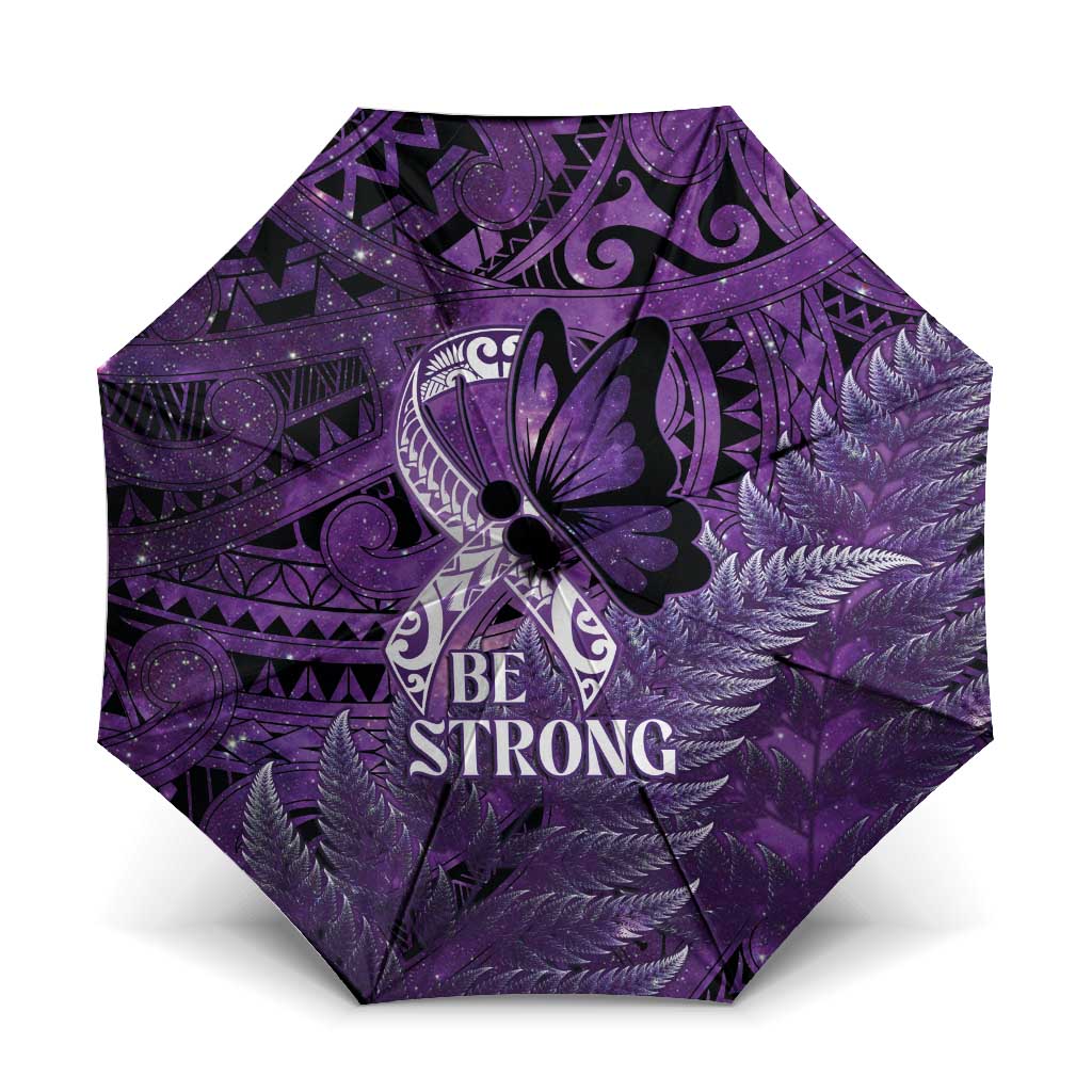 Lupus Awareness Month New Zealand Umbrella Be Strong Warrior Maori Silver Fern