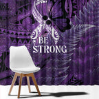 Lupus Awareness Month New Zealand Window Curtain Be Strong Warrior Maori Silver Fern