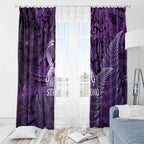Lupus Awareness Month New Zealand Window Curtain Be Strong Warrior Maori Silver Fern