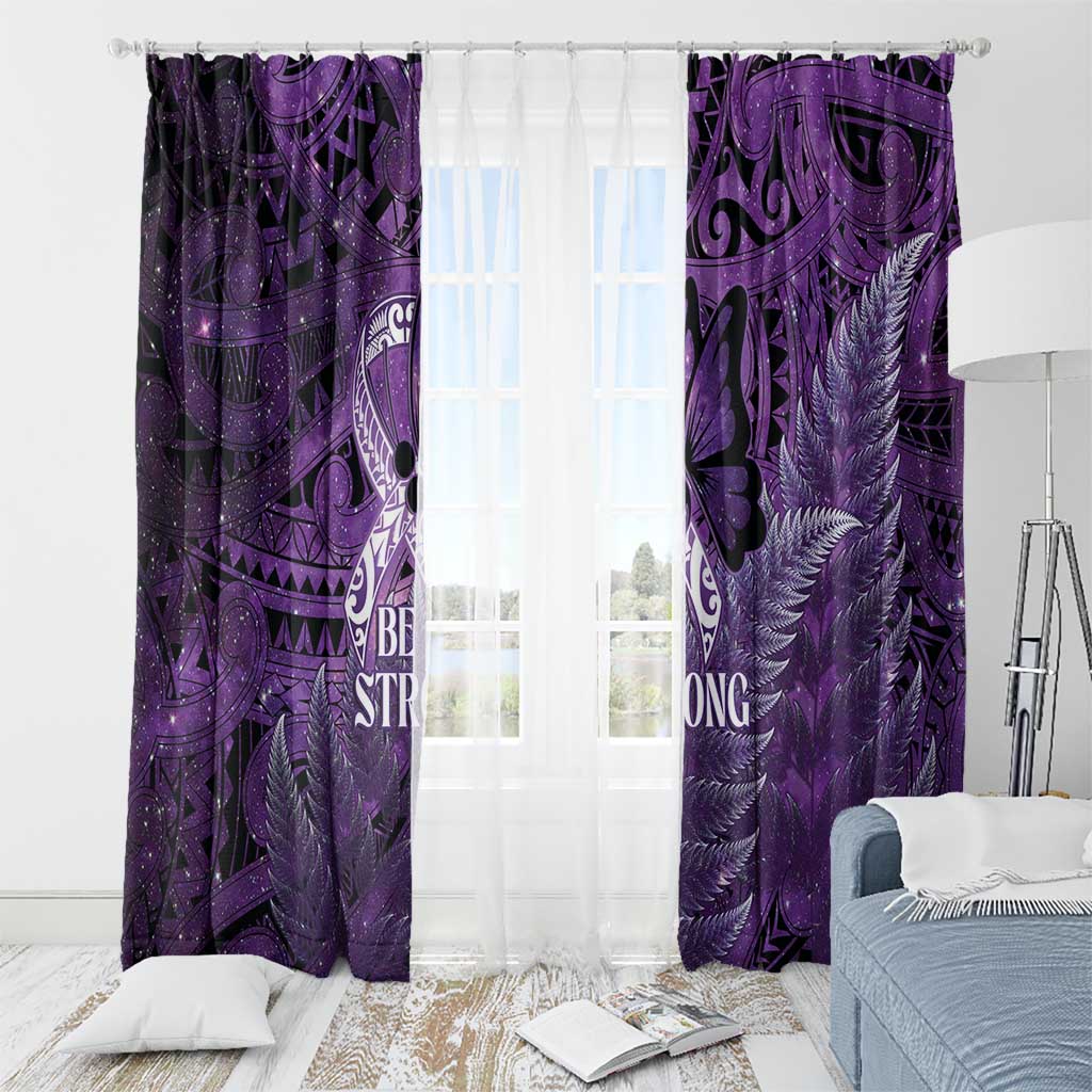 Lupus Awareness Month New Zealand Window Curtain Be Strong Warrior Maori Silver Fern