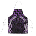 Purple Matariki New Zealand Apron Maori Poutama Galaxy Vibes - Aussie Hoodie