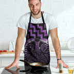 Purple Matariki New Zealand Apron Maori Poutama Galaxy Vibes - Aussie Hoodie