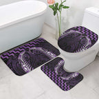 Purple Matariki New Zealand Bathroom Set Maori Poutama Galaxy Vibes - Aussie Hoodie