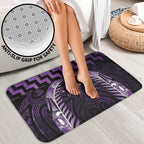 Purple Matariki New Zealand Bathroom Set Maori Poutama Galaxy Vibes - Aussie Hoodie