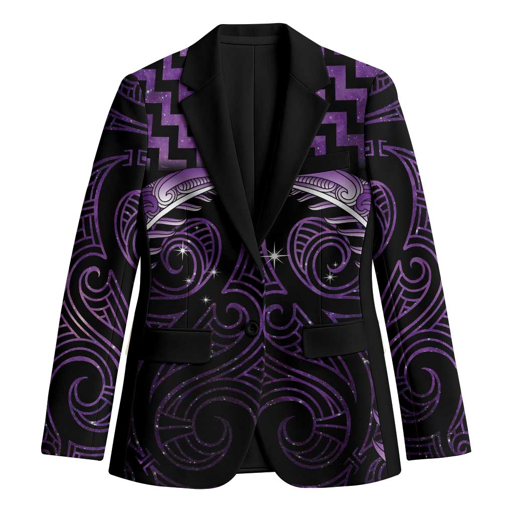 Purple Matariki New Zealand Blazer Maori Poutama Galaxy Vibes - Aussie Hoodie