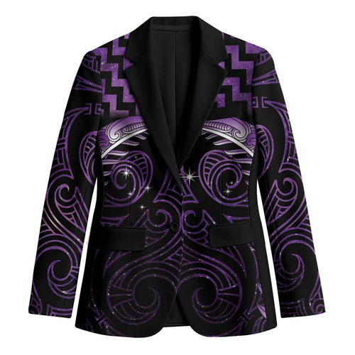 Purple Matariki New Zealand Blazer Maori Poutama Galaxy Vibes - Aussie Hoodie