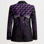Purple Matariki New Zealand Blazer Maori Poutama Galaxy Vibes - Aussie Hoodie
