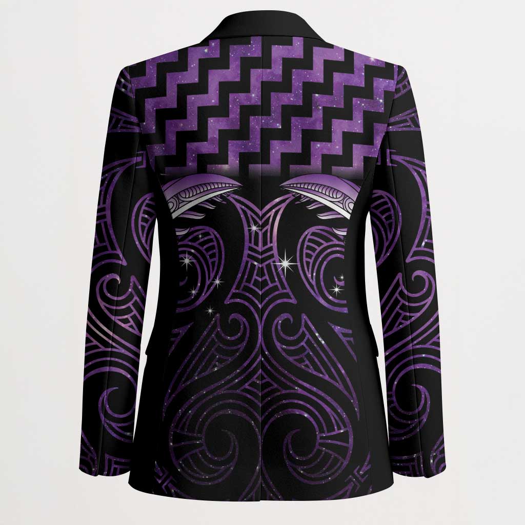 Purple Matariki New Zealand Blazer Maori Poutama Galaxy Vibes - Aussie Hoodie