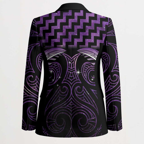 Purple Matariki New Zealand Blazer Maori Poutama Galaxy Vibes - Aussie Hoodie