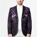 Purple Matariki New Zealand Blazer Maori Poutama Galaxy Vibes - Aussie Hoodie