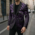 Purple Matariki New Zealand Blazer Maori Poutama Galaxy Vibes - Aussie Hoodie