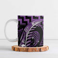 Purple Matariki New Zealand Ceramic Mug Maori Poutama Galaxy Vibes - Aussie Hoodie
