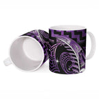 Purple Matariki New Zealand Ceramic Mug Maori Poutama Galaxy Vibes - Aussie Hoodie