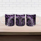 Purple Matariki New Zealand Ceramic Mug Maori Poutama Galaxy Vibes - Aussie Hoodie