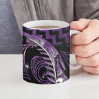 Purple Matariki New Zealand Ceramic Mug Maori Poutama Galaxy Vibes - Aussie Hoodie