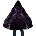 Purple Matariki New Zealand Cloak Maori Poutama Galaxy Vibes - Aussie Hoodie