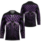 Purple Matariki New Zealand Hockey Jersey Maori Poutama Galaxy Vibes - Aussie Hoodie