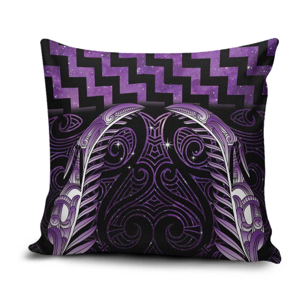 Purple Matariki New Zealand Pillow Cover Maori Poutama Galaxy Vibes - Aussie Hoodie