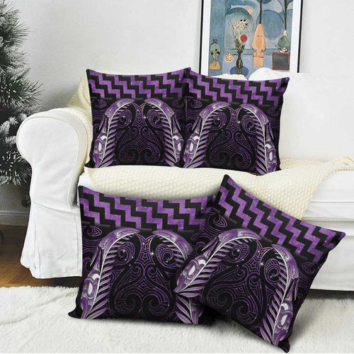 Purple Matariki New Zealand Pillow Cover Maori Poutama Galaxy Vibes - Aussie Hoodie