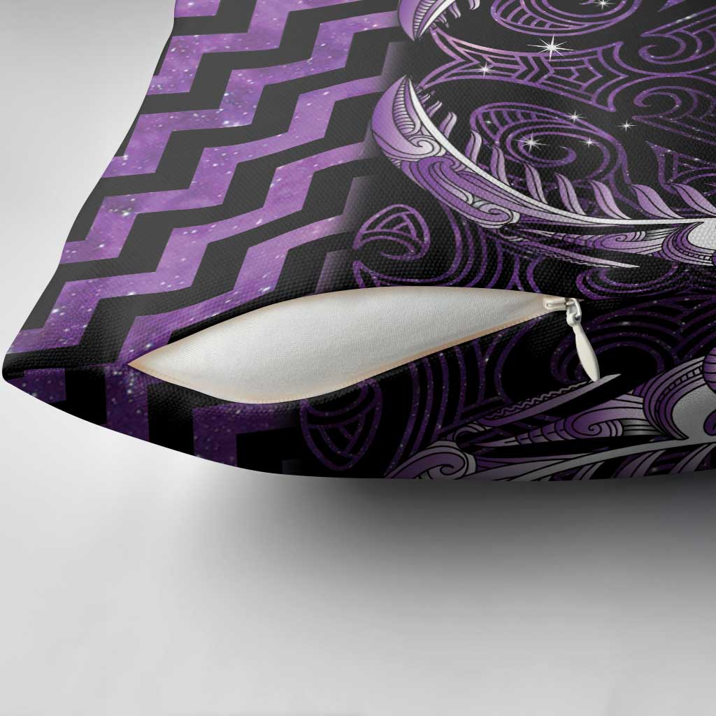 Purple Matariki New Zealand Pillow Cover Maori Poutama Galaxy Vibes - Aussie Hoodie