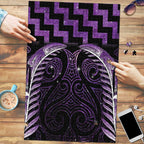 Purple Matariki New Zealand Puzzle Maori Poutama Galaxy Vibes - Aussie Hoodie