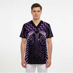 Purple Matariki New Zealand Scrub Top Maori Poutama Galaxy Vibes - Aussie Hoodie