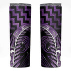 Purple Matariki New Zealand Skinny Tumbler Maori Poutama Galaxy Vibes