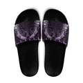 Purple Matariki New Zealand Slide Sandals Maori Poutama Galaxy Vibes - Aussie Hoodie
