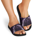 Purple Matariki New Zealand Slide Sandals Maori Poutama Galaxy Vibes - Aussie Hoodie