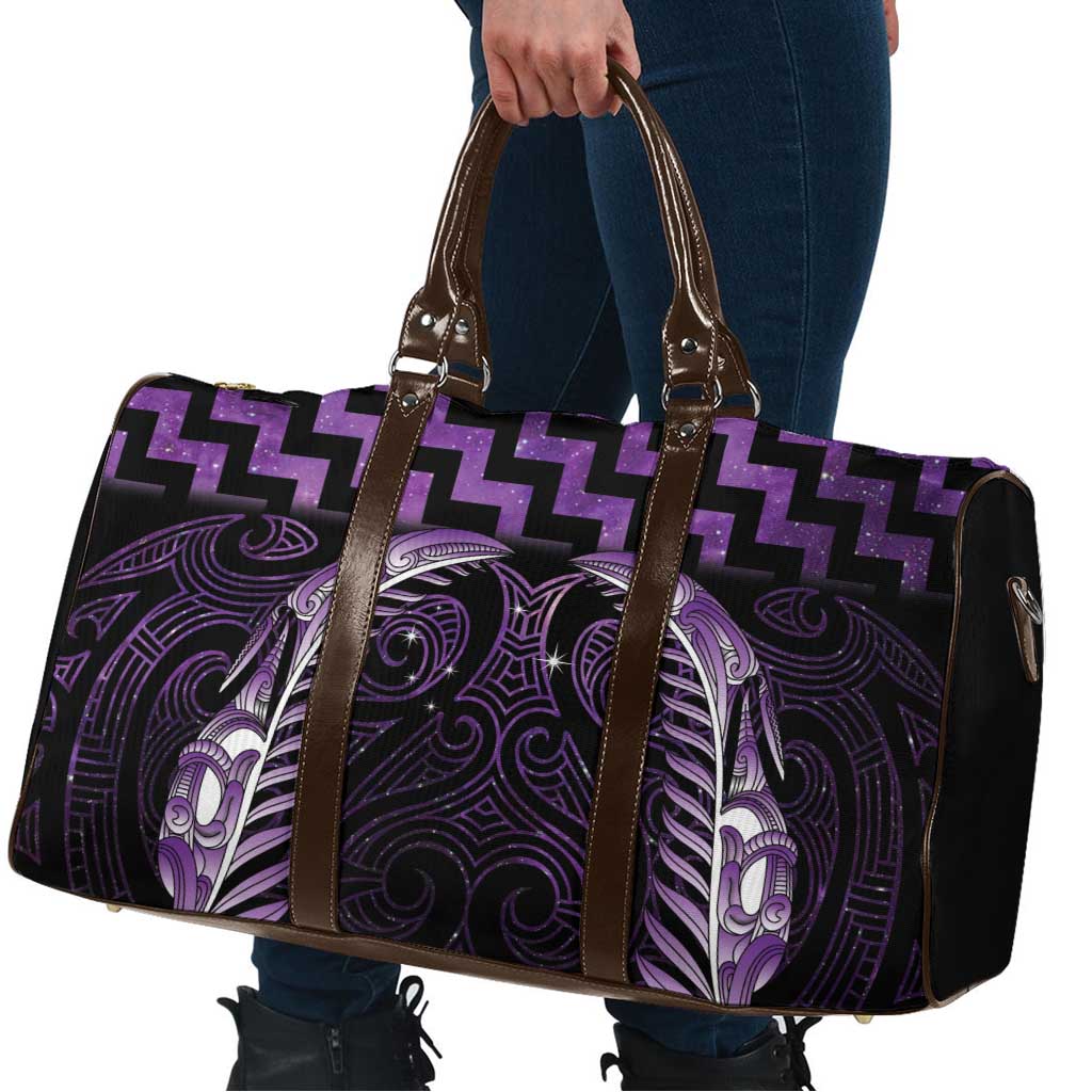 Purple Matariki New Zealand Travel Bag Maori Poutama Galaxy Vibes - Aussie Hoodie