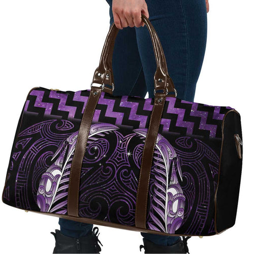 Purple Matariki New Zealand Travel Bag Maori Poutama Galaxy Vibes - Aussie Hoodie