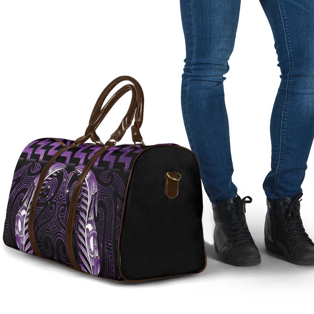 Purple Matariki New Zealand Travel Bag Maori Poutama Galaxy Vibes - Aussie Hoodie