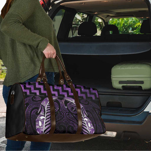 Purple Matariki New Zealand Travel Bag Maori Poutama Galaxy Vibes - Aussie Hoodie