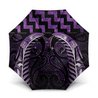 Purple Matariki New Zealand Umbrella Maori Poutama Galaxy Vibes - Aussie Hoodie