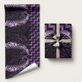 Purple Matariki New Zealand Wrapping Paper Maori Poutama Galaxy Vibes - Aussie Hoodie