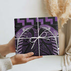 Purple Matariki New Zealand Wrapping Paper Maori Poutama Galaxy Vibes - Aussie Hoodie
