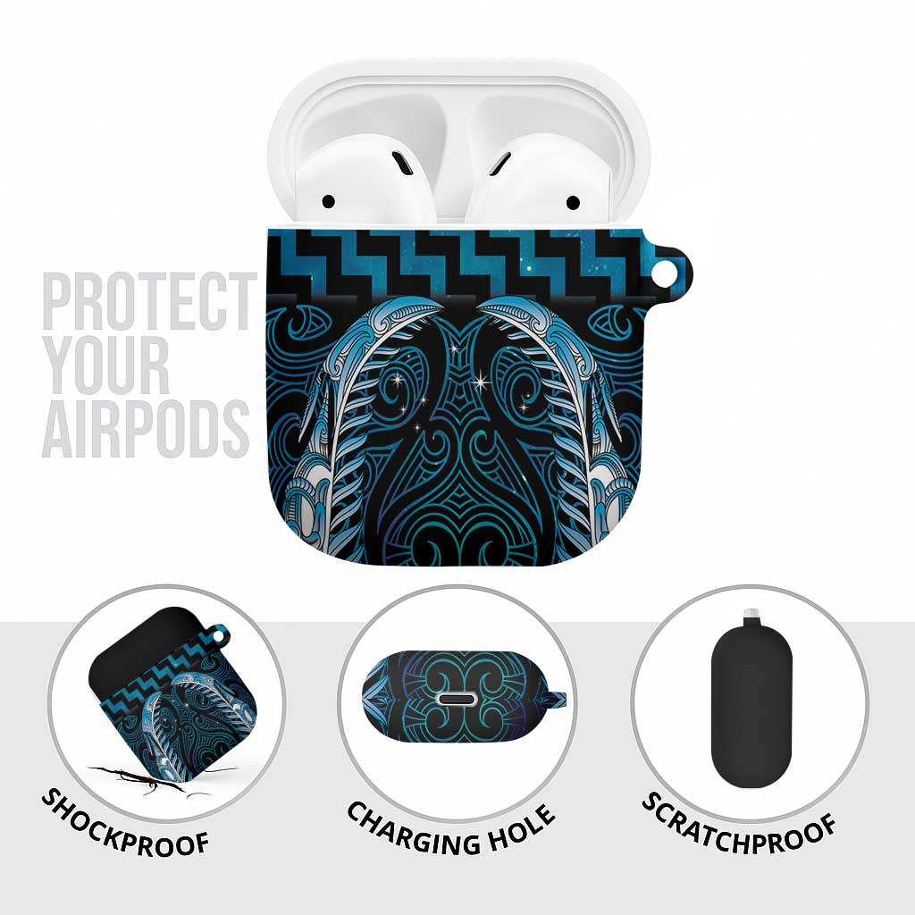 Blue Matariki New Zealand AirPods Case Maori Poutama Galaxy Vibes - Aussie Hoodie