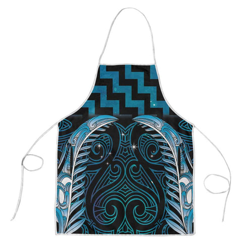 Blue Matariki New Zealand Apron Maori Poutama Galaxy Vibes - Aussie Hoodie
