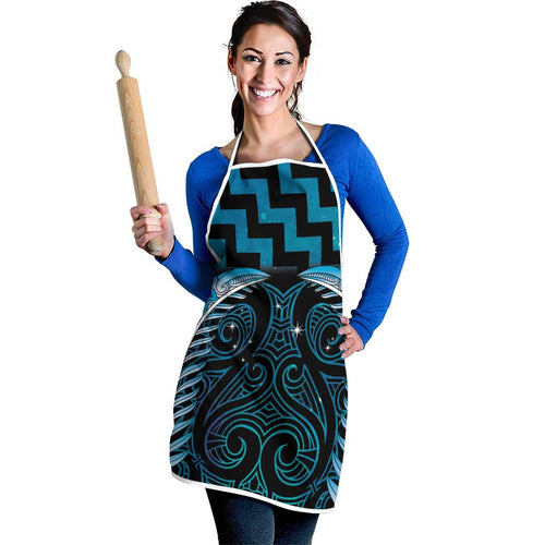 Blue Matariki New Zealand Apron Maori Poutama Galaxy Vibes - Aussie Hoodie
