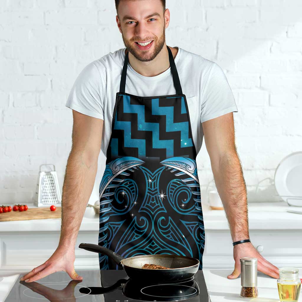 Blue Matariki New Zealand Apron Maori Poutama Galaxy Vibes - Aussie Hoodie