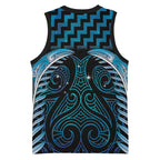 Blue Matariki New Zealand Basketball Jersey Maori Poutama Galaxy Vibes - Aussie Hoodie