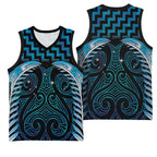 Blue Matariki New Zealand Basketball Jersey Maori Poutama Galaxy Vibes - Aussie Hoodie