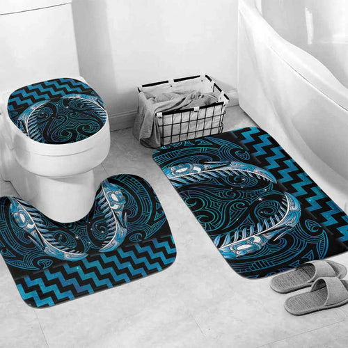 Blue Matariki New Zealand Bathroom Set Maori Poutama Galaxy Vibes - Aussie Hoodie