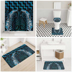 Blue Matariki New Zealand Bathroom Set Maori Poutama Galaxy Vibes - Aussie Hoodie