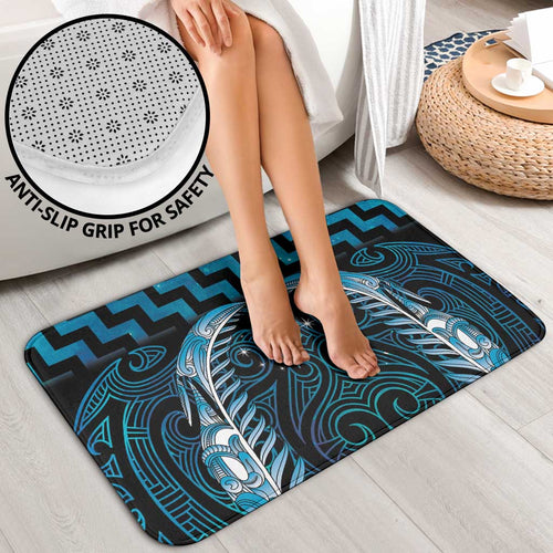Blue Matariki New Zealand Bathroom Set Maori Poutama Galaxy Vibes - Aussie Hoodie