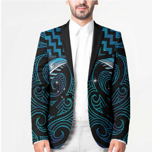 Blue Matariki New Zealand Blazer Maori Poutama Galaxy Vibes - Aussie Hoodie