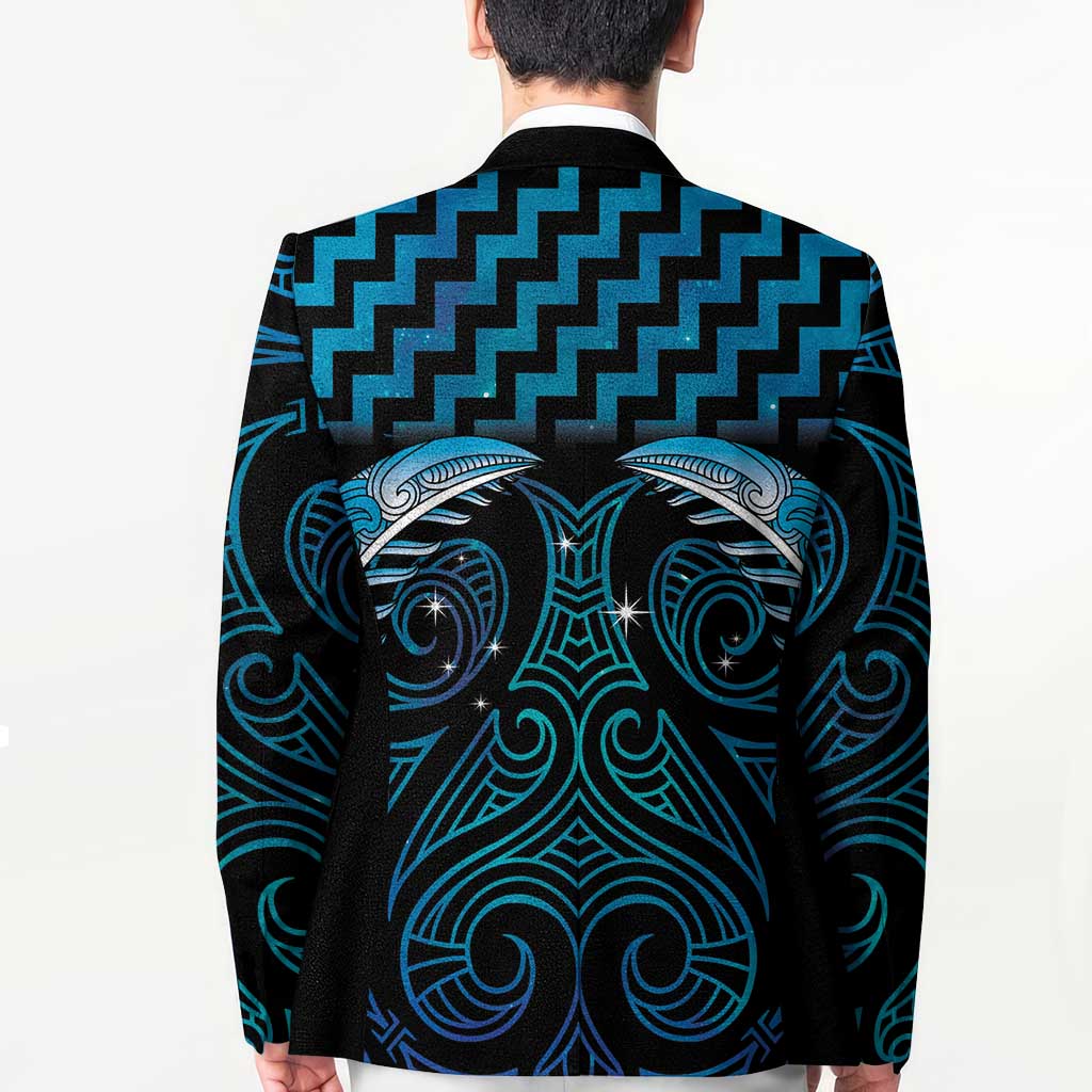 Blue Matariki New Zealand Blazer Maori Poutama Galaxy Vibes - Aussie Hoodie