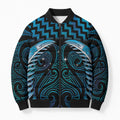 Blue Matariki New Zealand Bomber Puffer Jacket Maori Poutama Galaxy Vibes - Aussie Hoodie