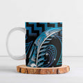 Blue Matariki New Zealand Ceramic Mug Maori Poutama Galaxy Vibes - Aussie Hoodie